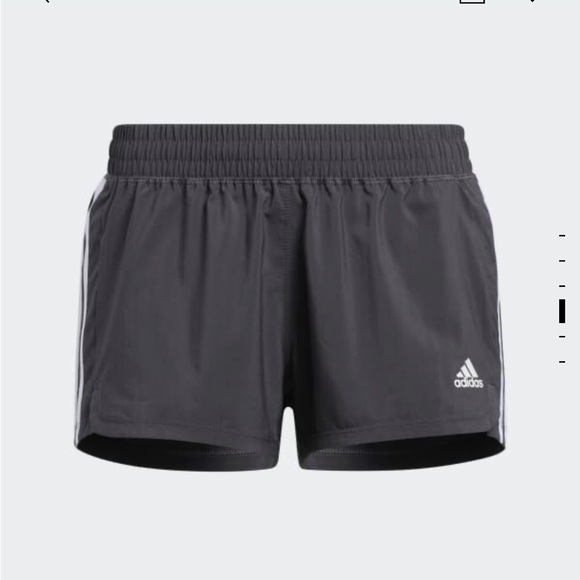 2 Pairs of Adidas Pacer Running Shorts Black/Grey Size Small - Picture 5 of 7